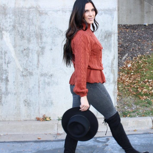 Parker Peplum Sweater - Picture 2 of 5